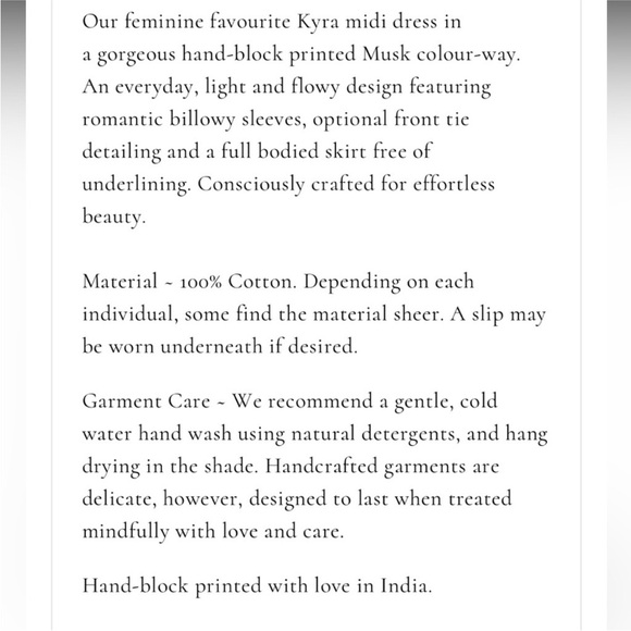 Daughter’s of India Kyra Midi Dress. S. NWT - Picture 7 of 10